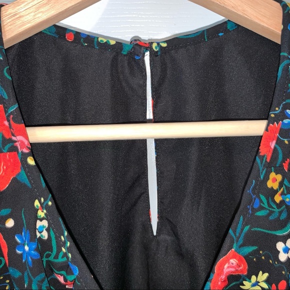 J. Crew Flutter Sleeve Floral Print Dress Small - Picture 6 of 13